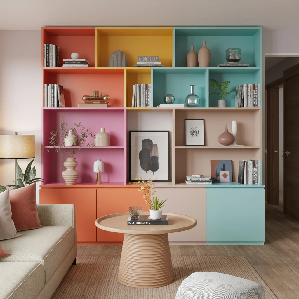 Style Your Shelves With Colour Layers