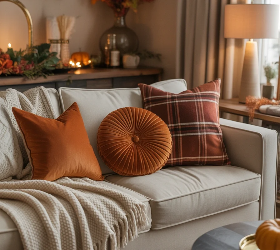Style Your Sofa With Thanksgiving Themed Throw Pillows