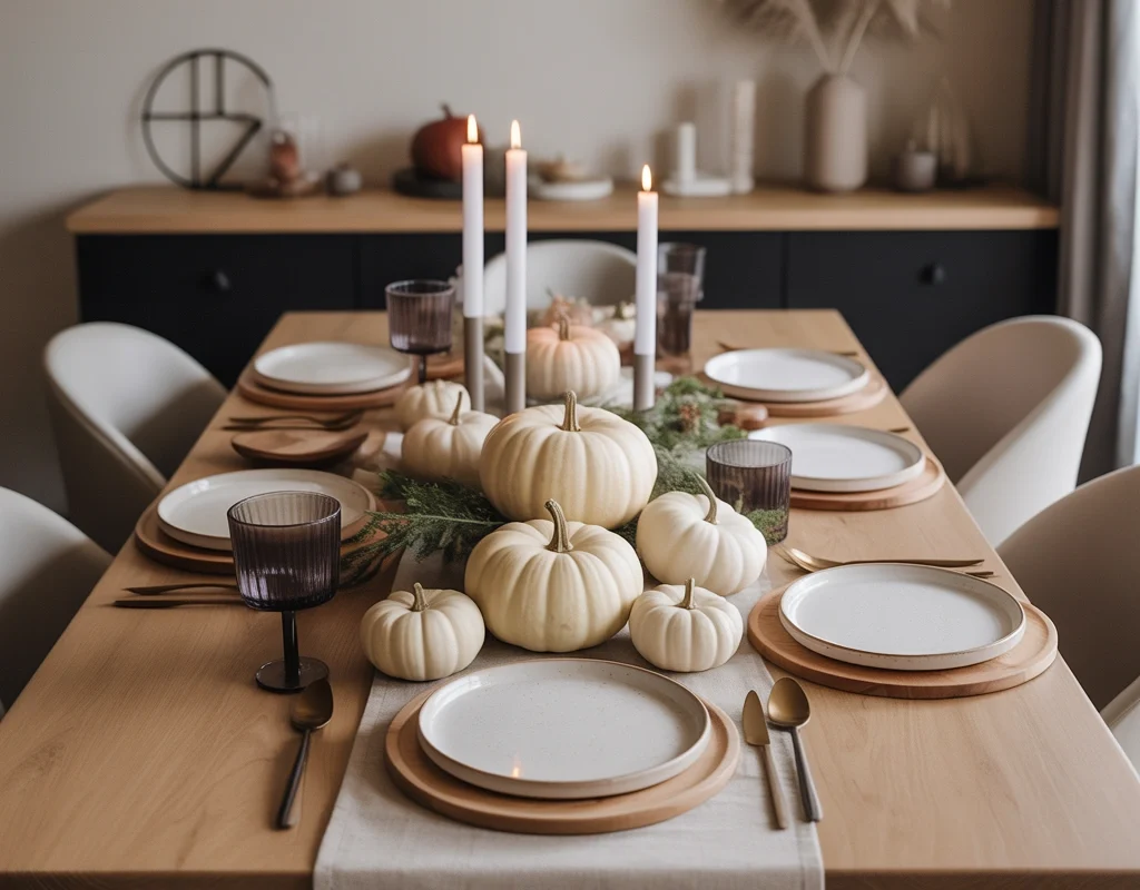 Try a Minimalist Modern Thanksgiving Table Design