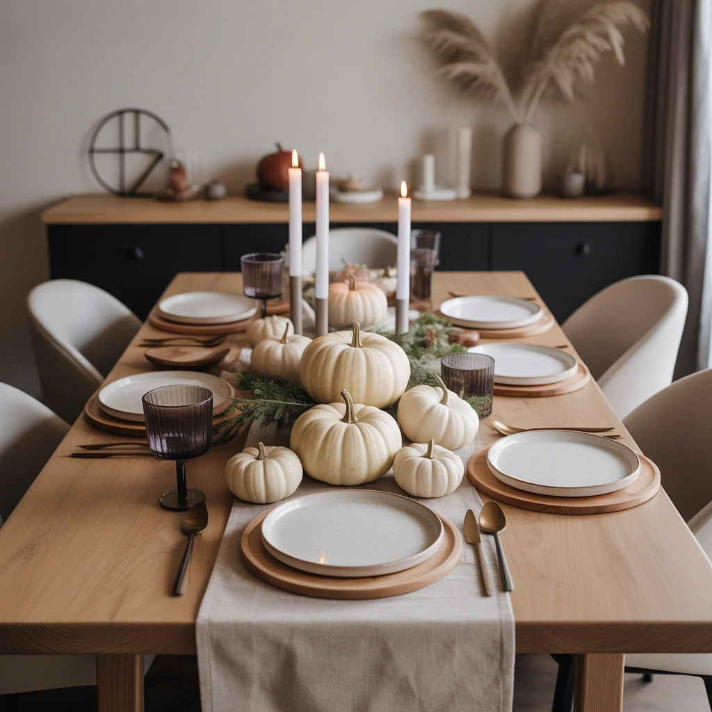 Try a Minimalist Modern Thanksgiving Table Design