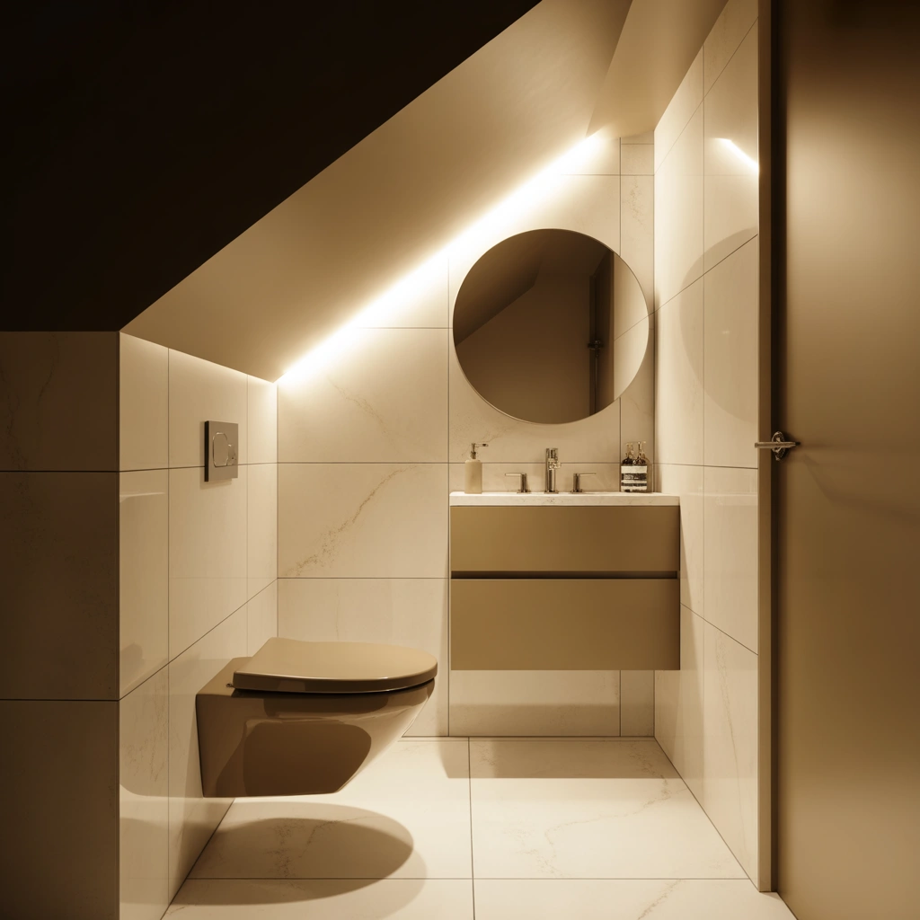 Under Stairs Bathroom Design for Maximum Space Efficiency