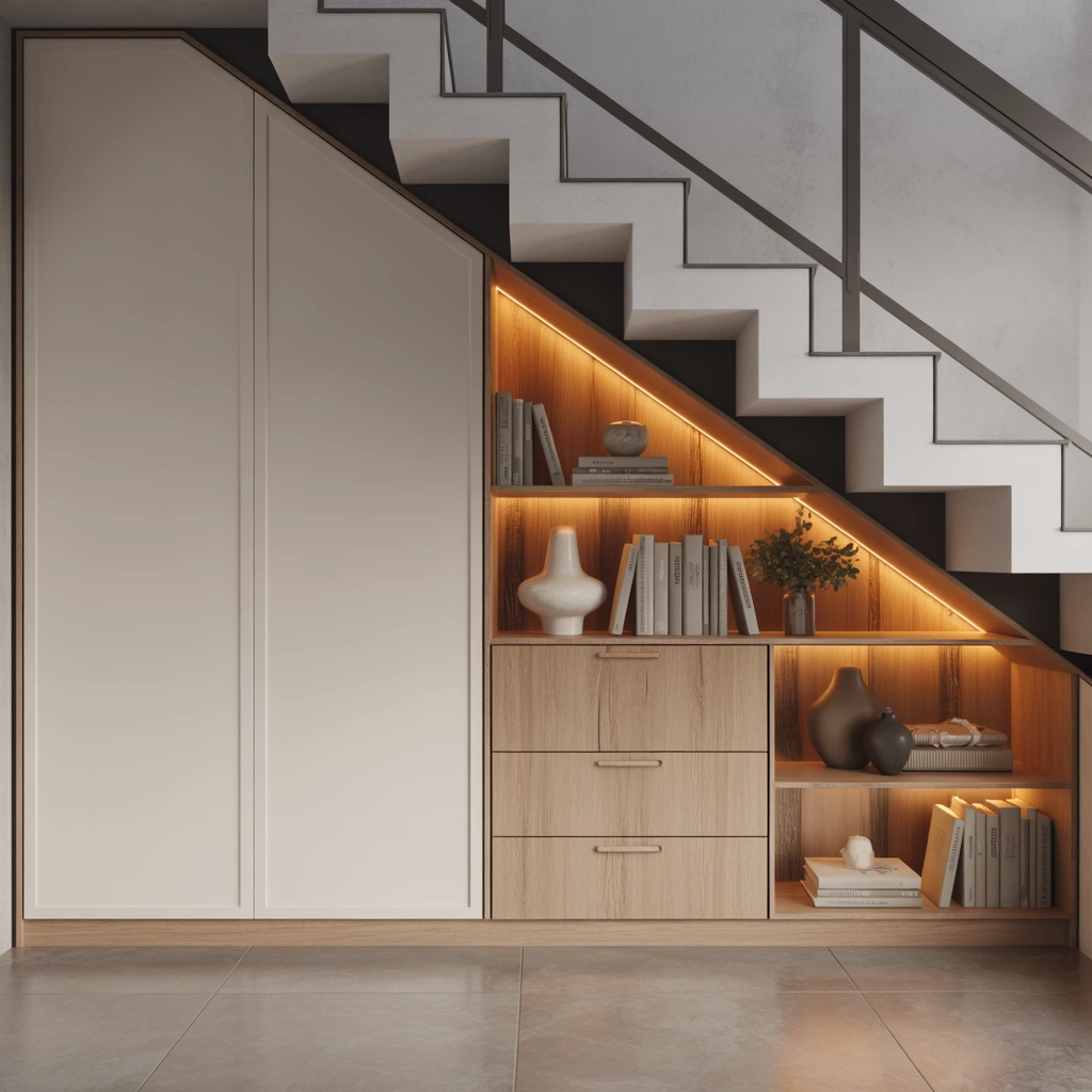 Under Stairs Storage Cabinets for a Clean and Organized Home