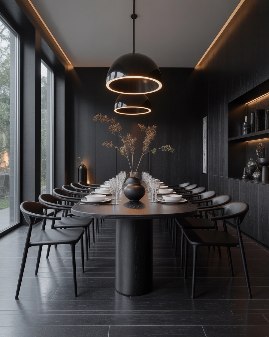 Use Black on Black Decor for a Dramatic Modern Look