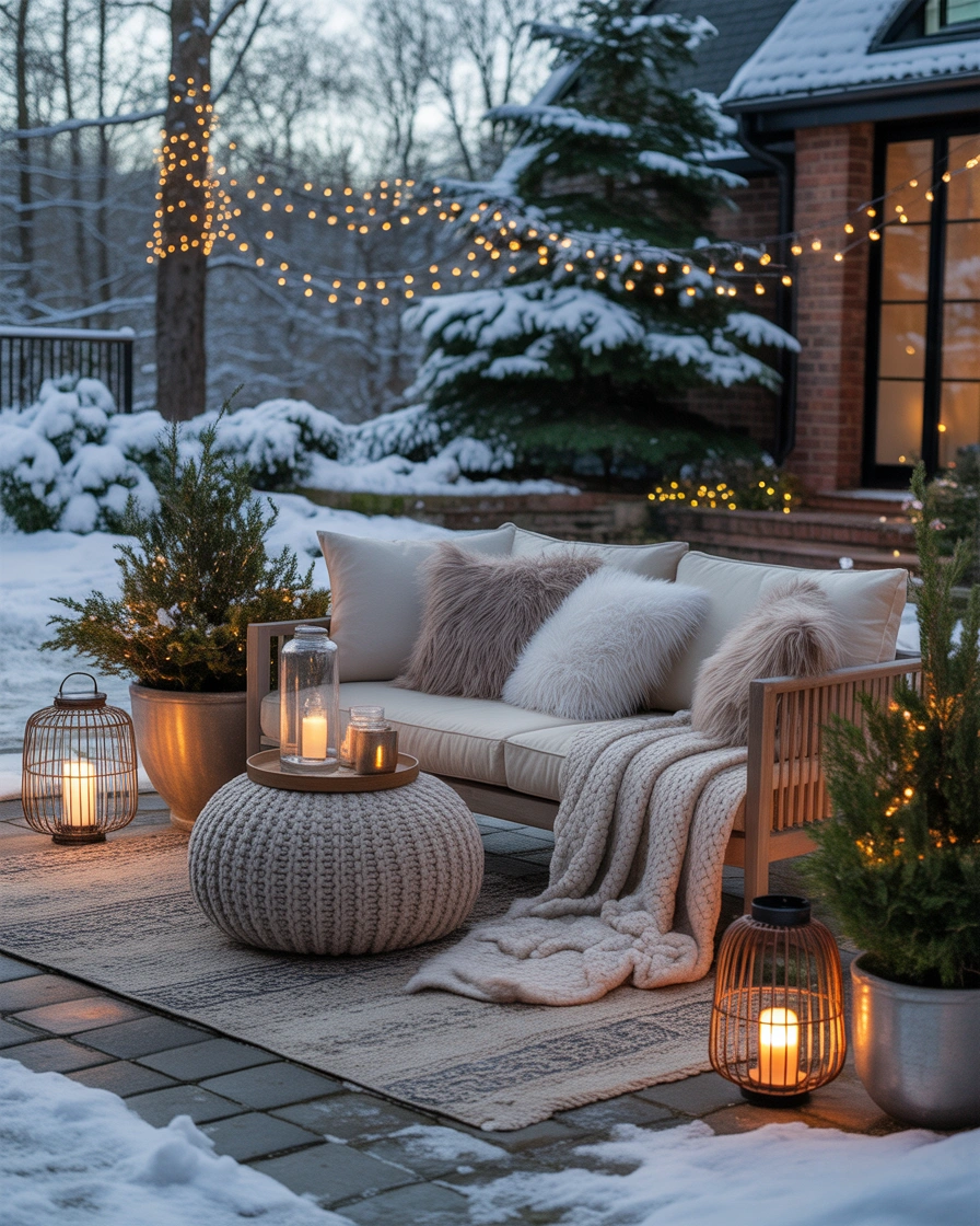 Use Cozy Outdoor Winter Textiles