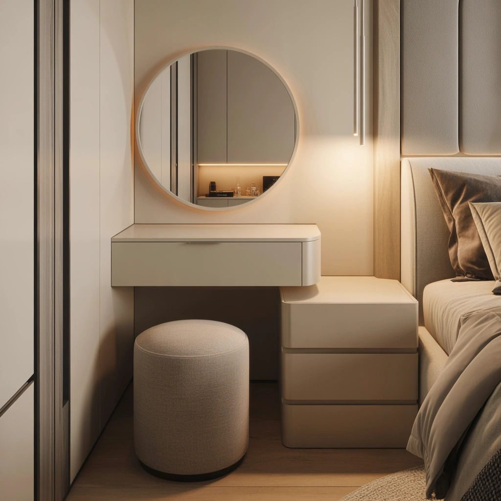 Use Floating Dressing Tables for Small Bedroom Spaces