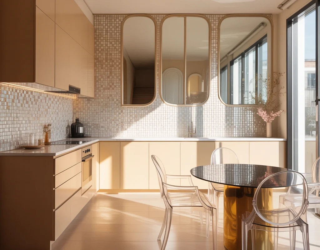 Use Mirrors and Reflective Surfaces to Make the Apartment Feel More Spacious