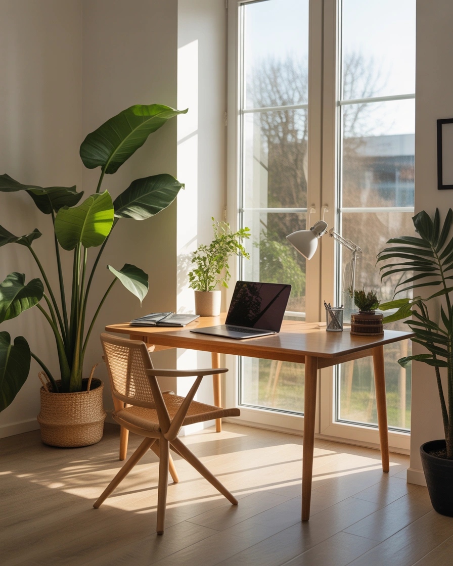 Use Natural Light as Your Primary Home Office Lighting Source