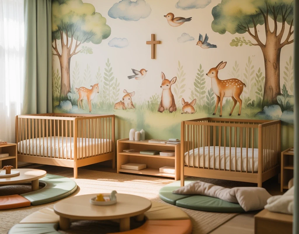 Use Nature Inspired Church Nursery Decor