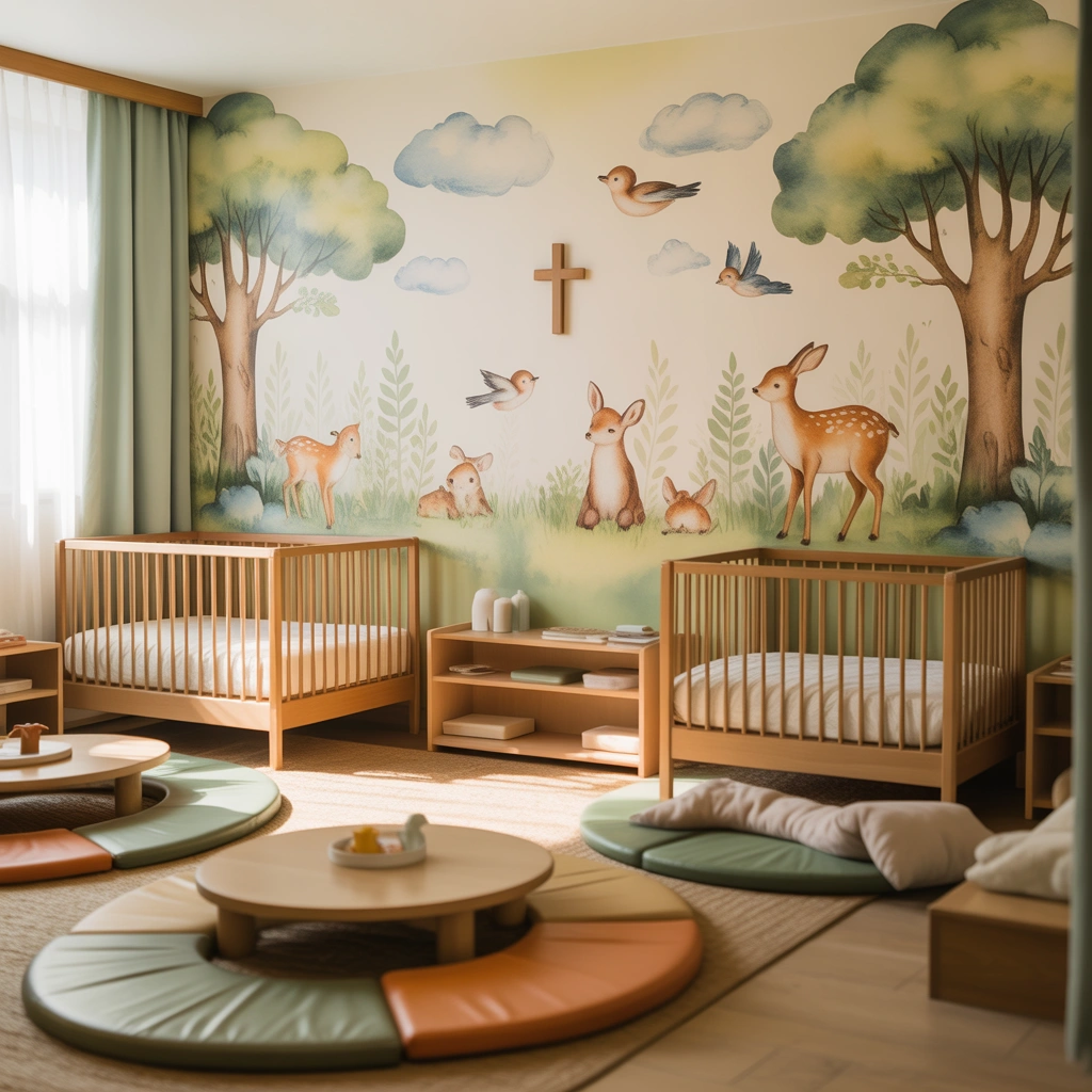 Use Nature Inspired Church Nursery Decor
