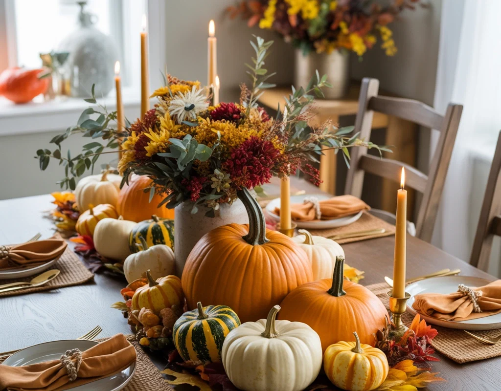 Use Pumpkins and Gourds for a Traditional Thanksgiving Table Look