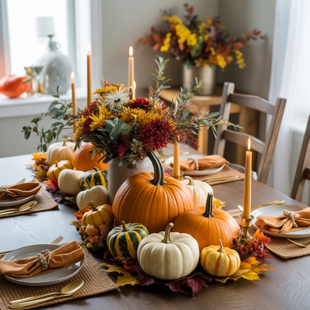 Use Pumpkins and Gourds for a Traditional Thanksgiving Table Look