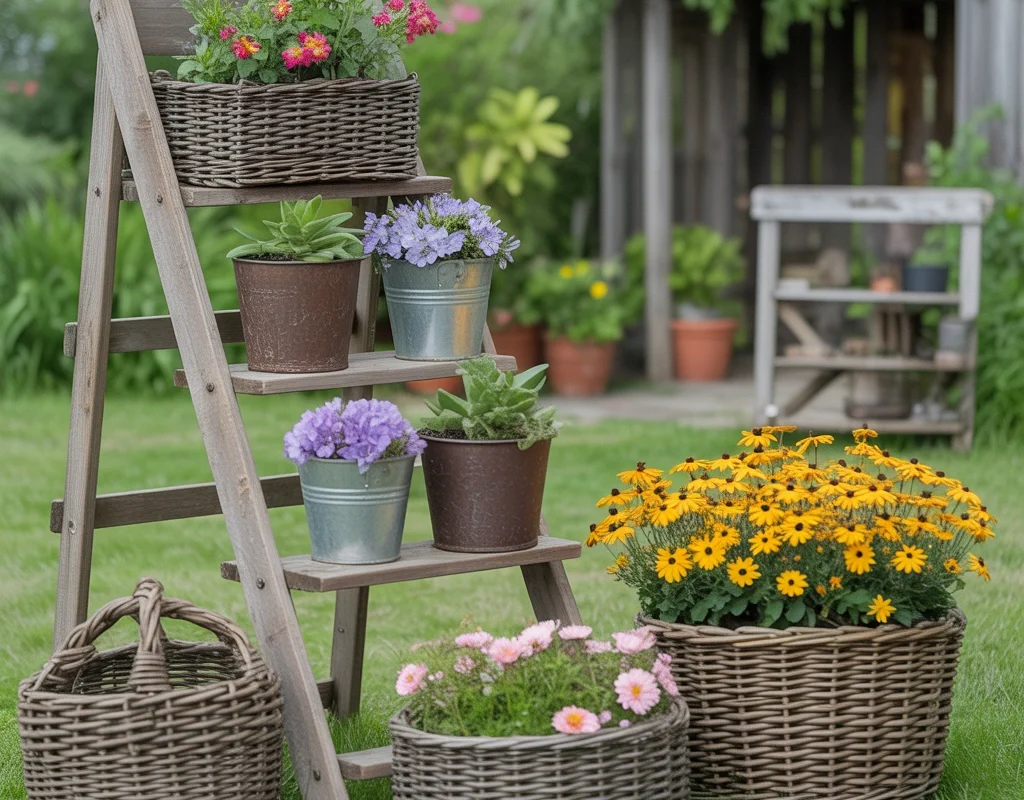 Use Recycled Items as Creative Plant Decorations