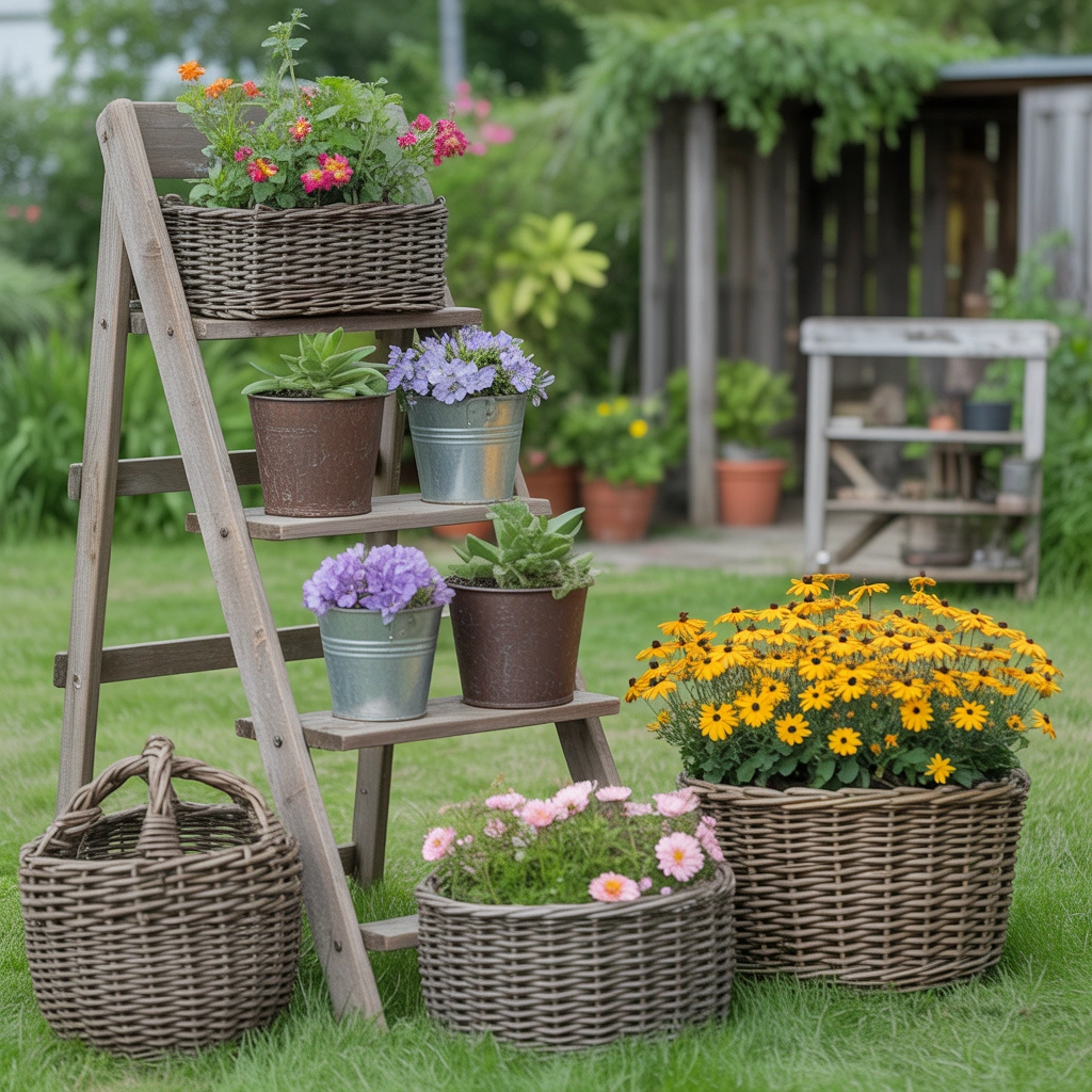 Use Recycled Items as Creative Plant Decorations