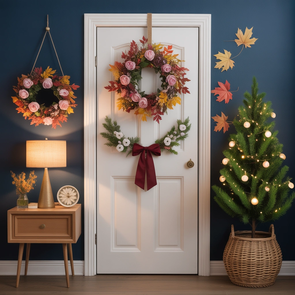 Use Seasonal Bedroom Door Decor for a Fresh Look Throughout the Year