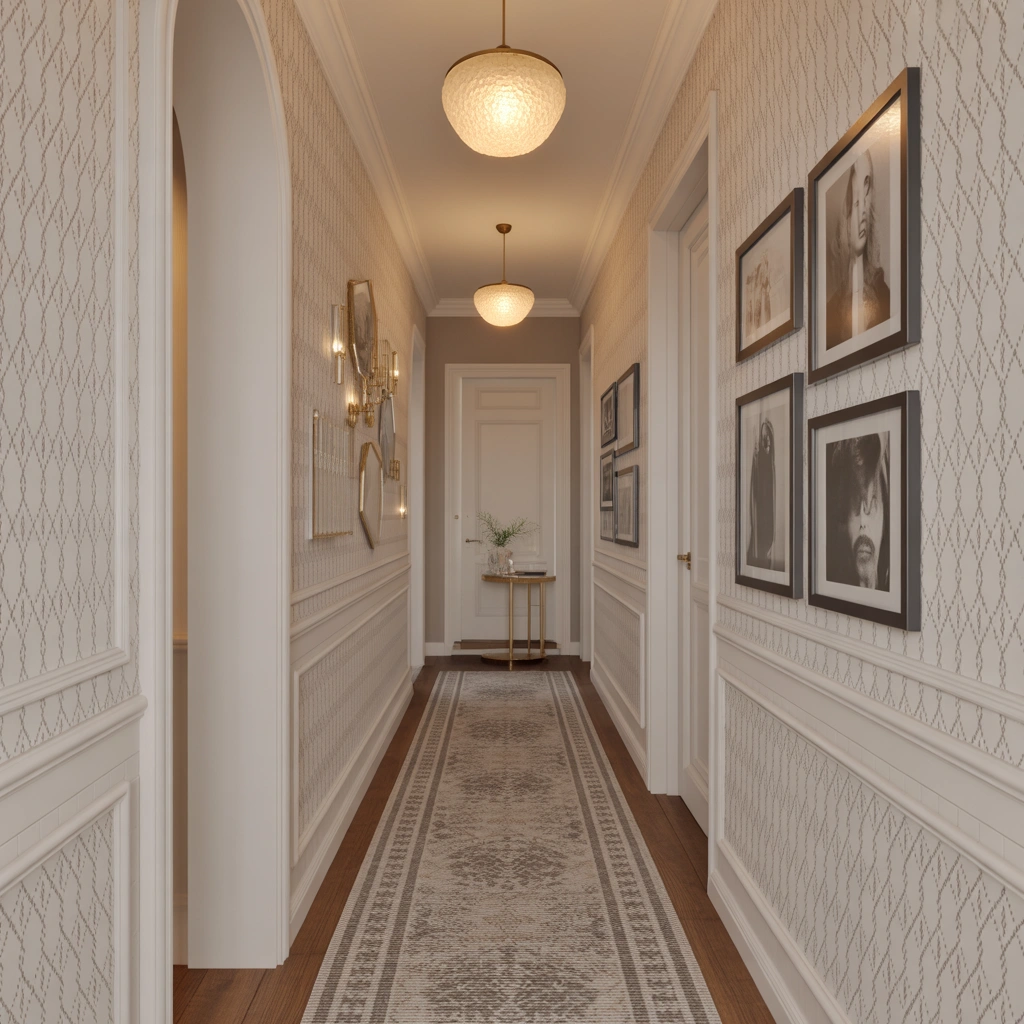 Use Wallpaper to Add Pattern and Character to Your Hallway Walls