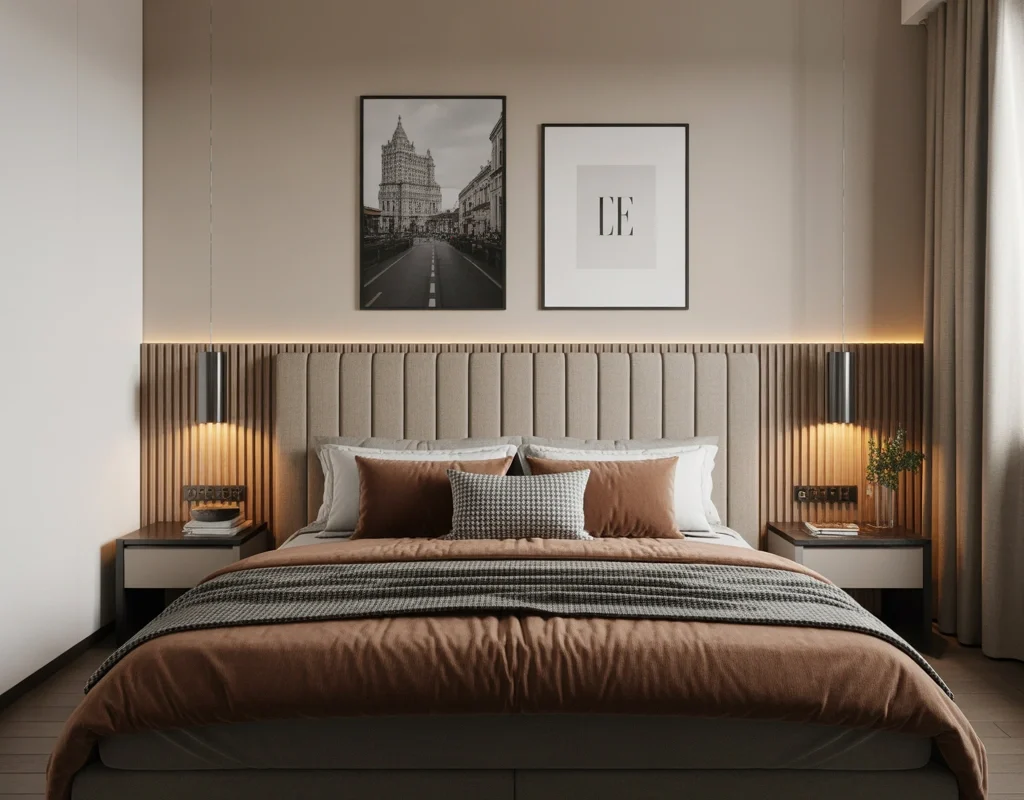 Use a Statement Headboard to Create a Bedroom Focal Point