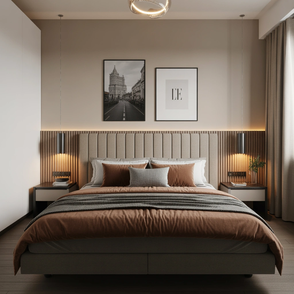 Use a Statement Headboard to Create a Bedroom Focal Point