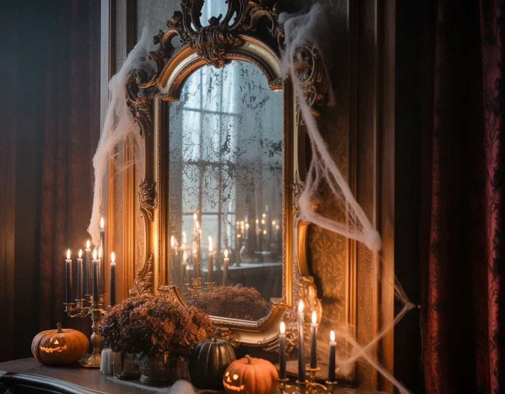 Vintage Halloween Mirrors With a Haunted Victorian Touch
