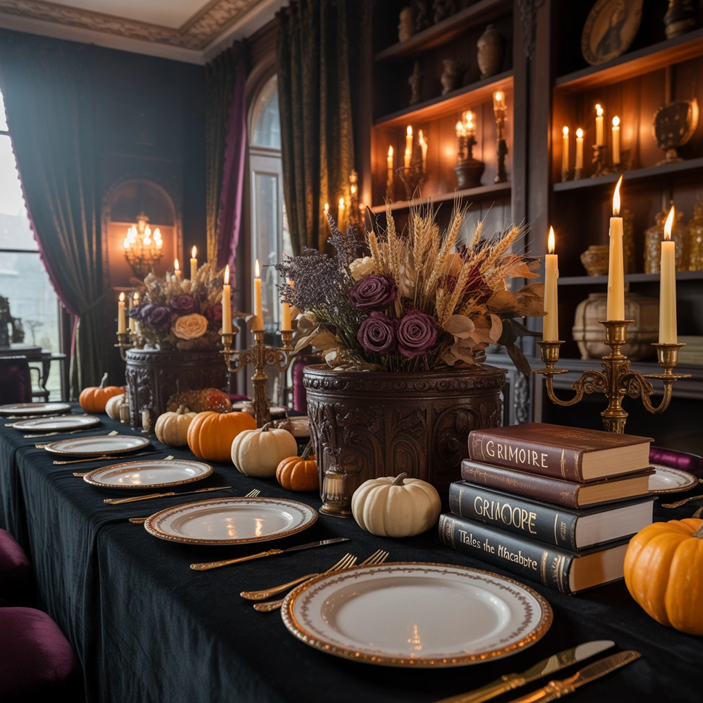 Vintage Halloween Table Settings for a Nostalgic Dinner