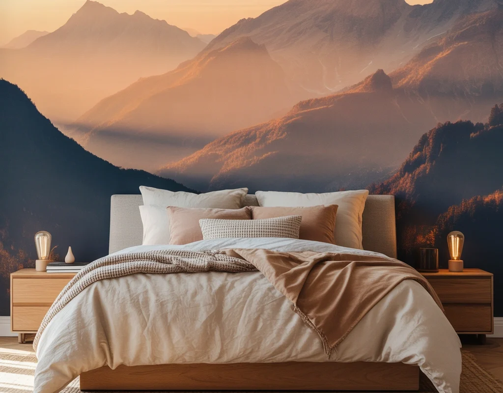 Wallpaper with Mountain and Landscape Views for a Peaceful Escape