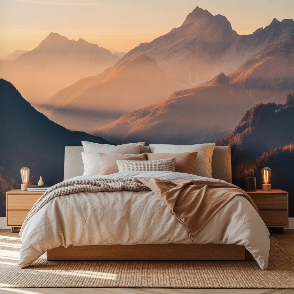 Wallpaper with Mountain and Landscape Views for a Peaceful Escape