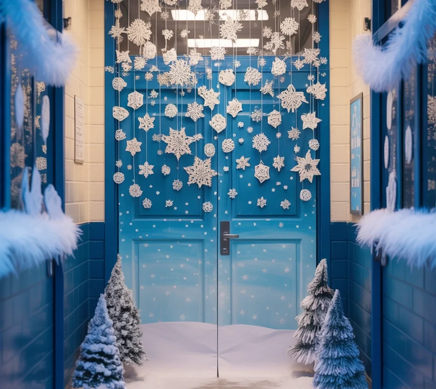 Winter Wonderland Snowflake Door Decoration
