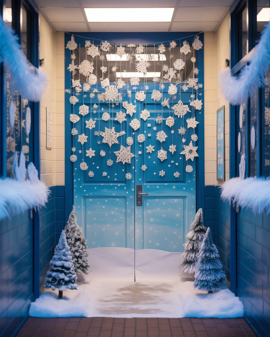 Winter Wonderland Snowflake Door Decoration