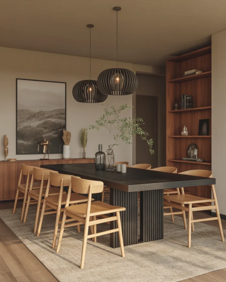 warm contemporary dining room with a mat MD4OO1xRViWe 84MGS9N3g Fv10sBVQSAmt pP6zXf00Q