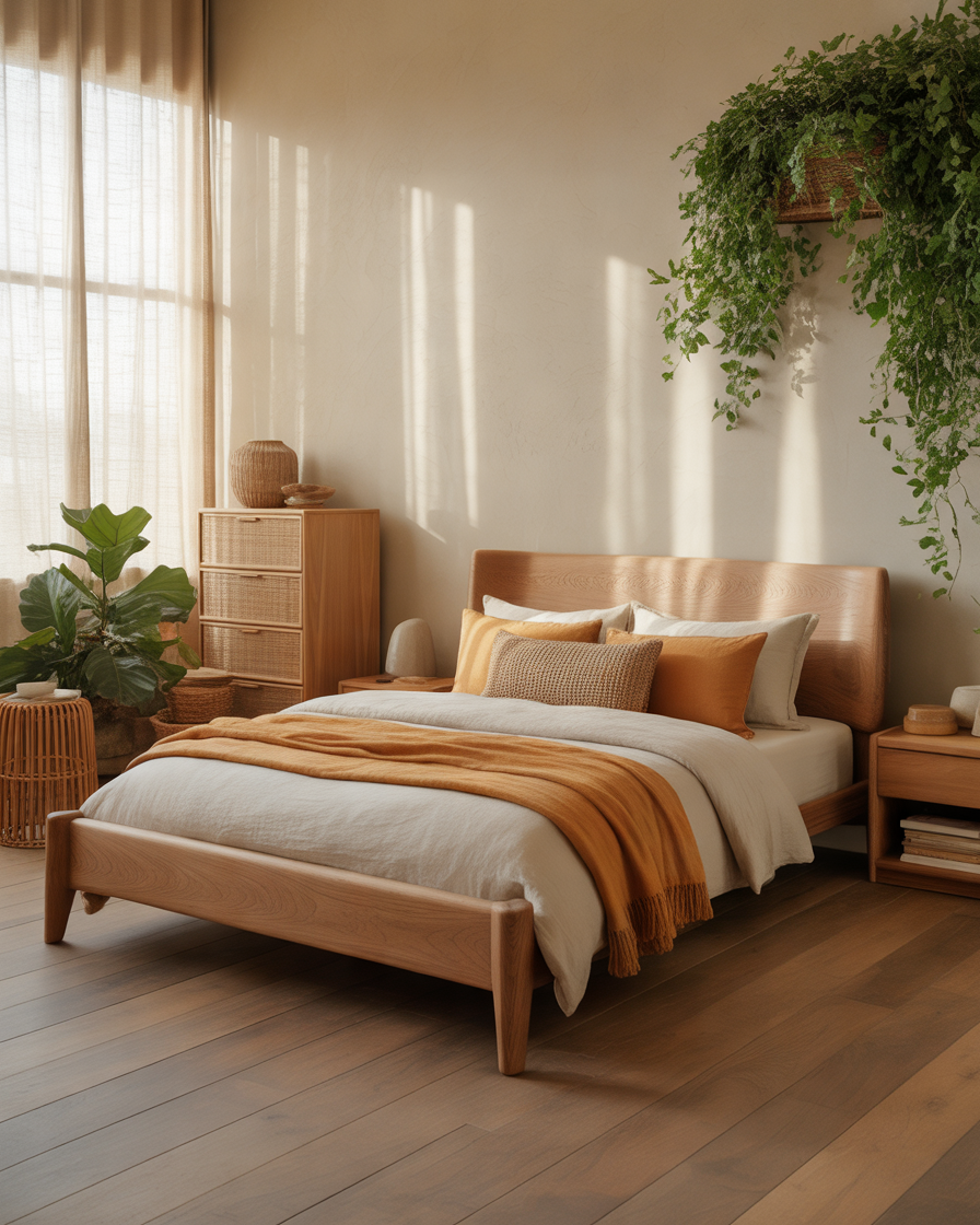 Add-Warm-Wooden-Elements-for-an-Organic-Bedroom-Foundation