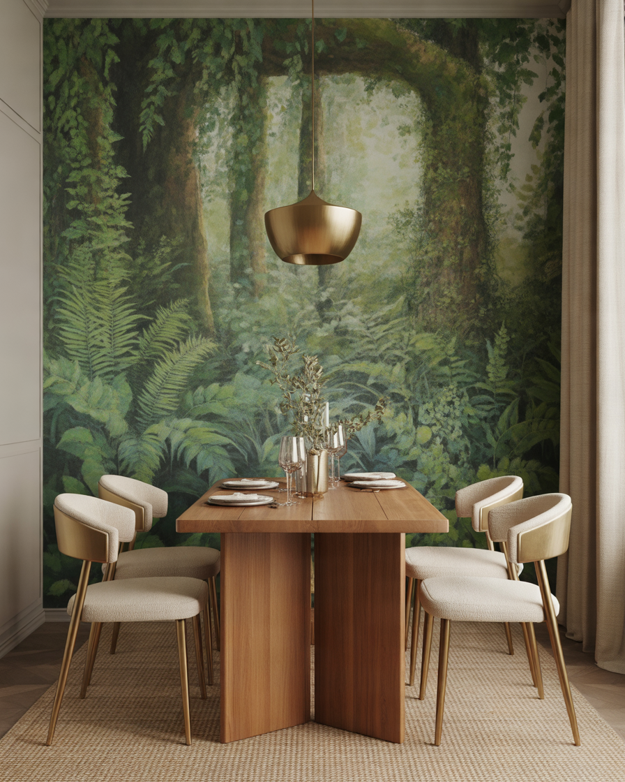 Add-a-Dining-Room-Wall-Mural-for-a-Dramatic-Transformation