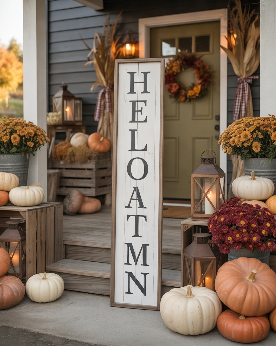 Add-a-Fall-Themed-Welcome-Sign-Near-Your-Entrance