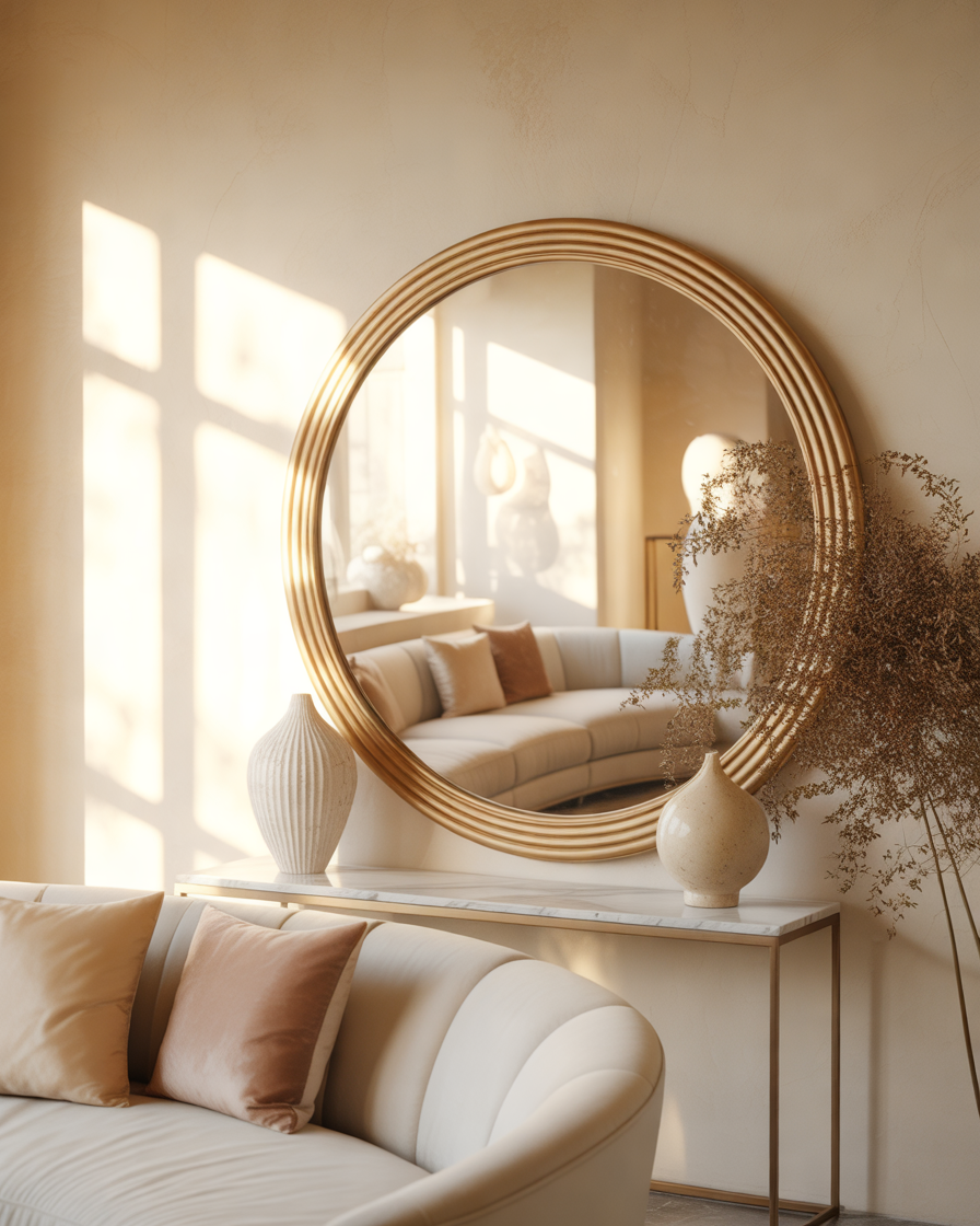 Add-a-Large-Statement-Mirror-to-Make-the-Space-Feel-Bigger