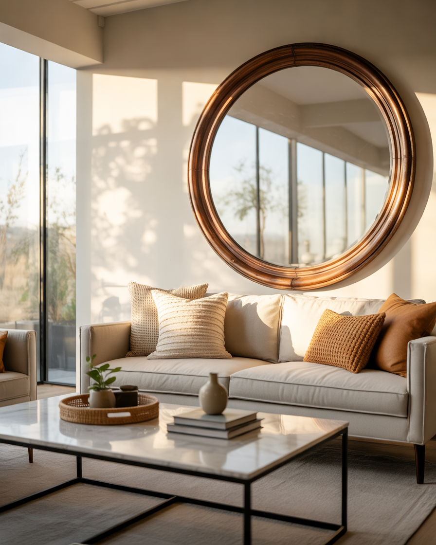 Add-a-Large-Wall-Mirror-to-Make-the-Family-Room-Feel-Bigger