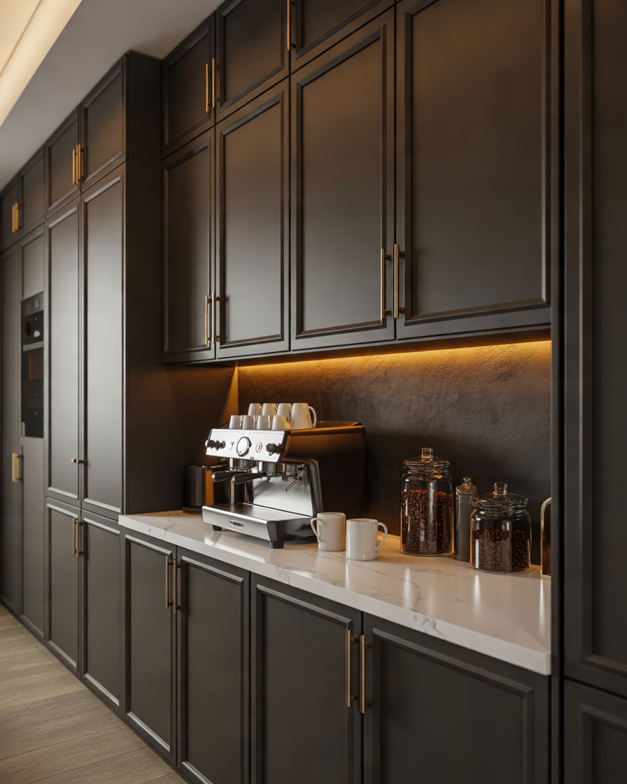 Black-Coffee-Bar-Cabinet-for-a-Bold-and-Modern-Statement
