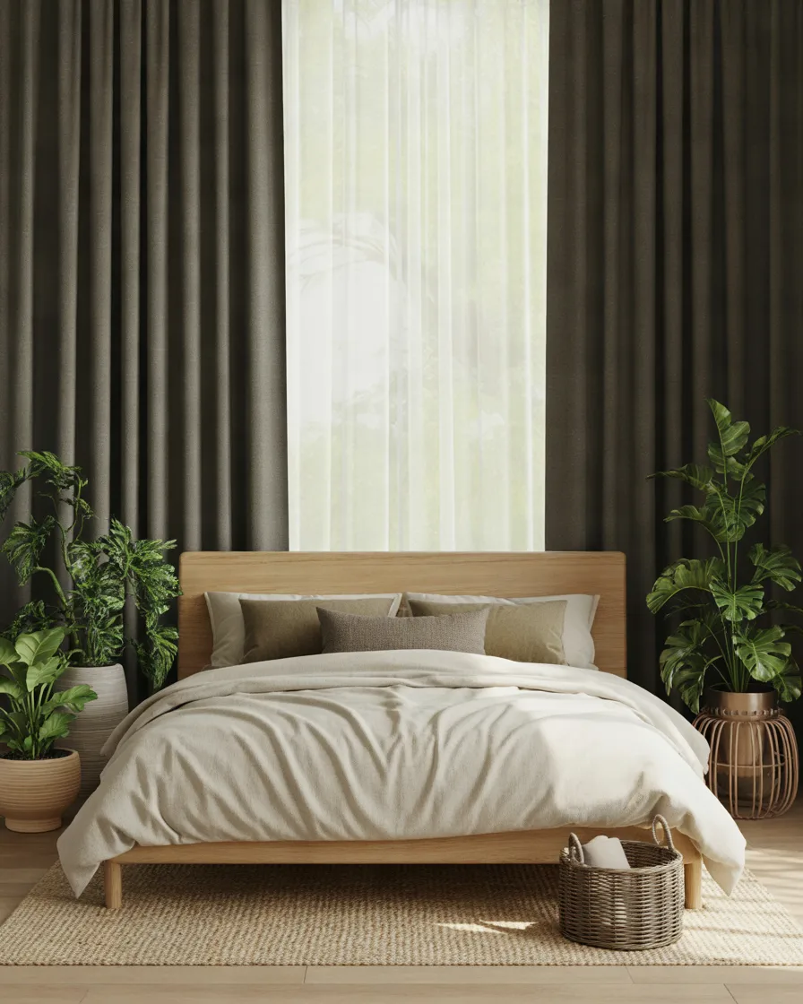 Black-Curtains-with-Green-Plants-and-Natural-Textures