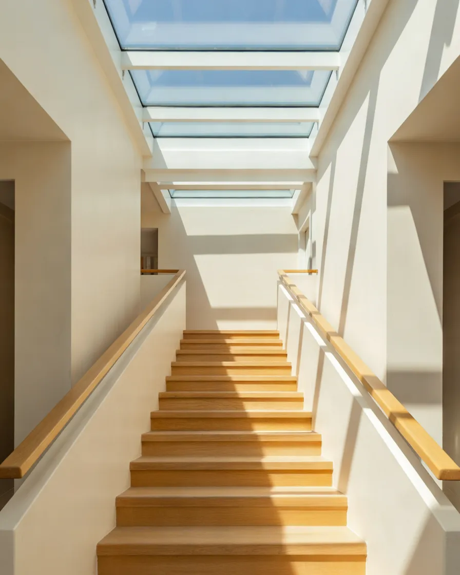 Bring-Natural-Light-Into-the-Staircase-With-Skylights