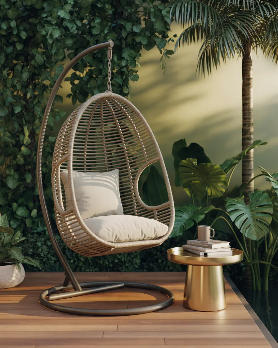 Bring-in-a-Hanging-Egg-Chair-for-a-Relaxing-Corner