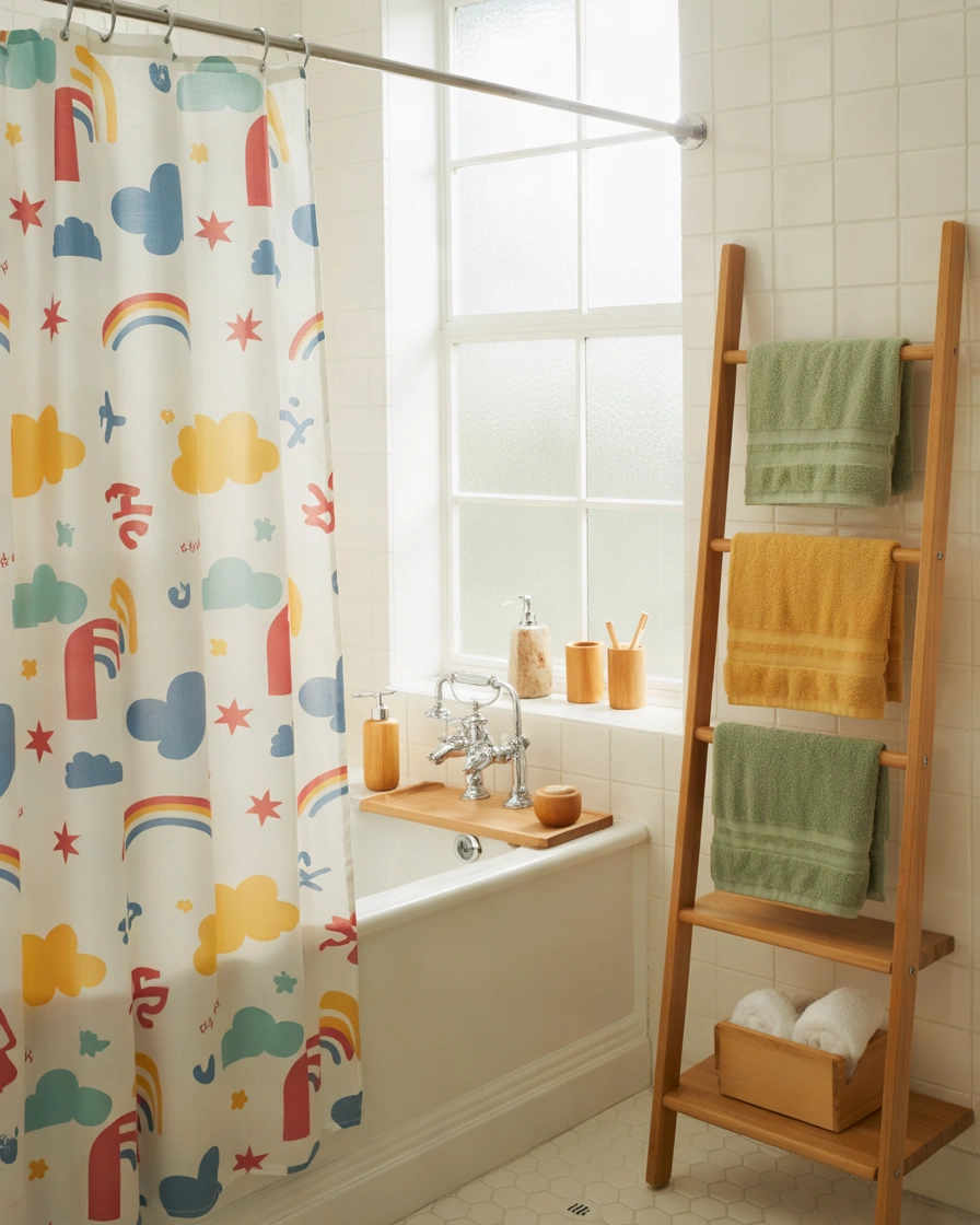 Choose a Fun Gender Neutral Shower Curtain