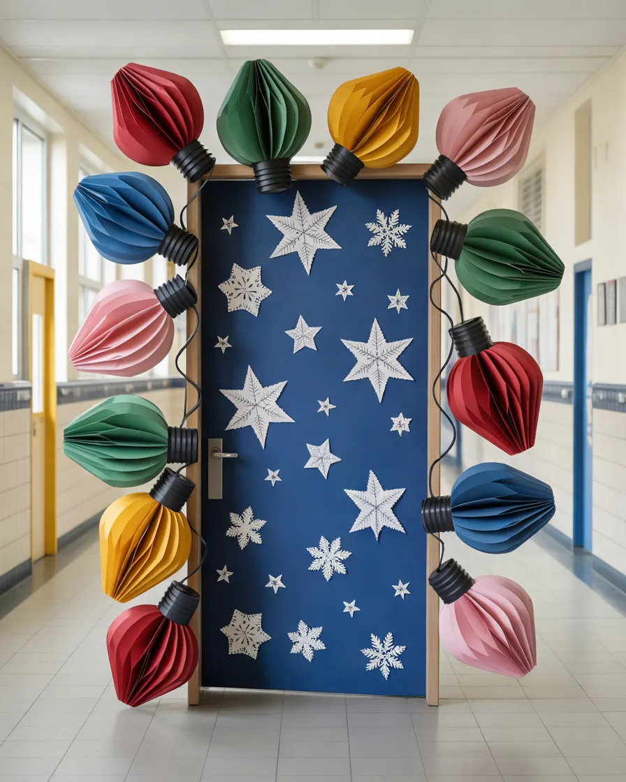 Christmas-Lights-Classroom-Door-Decoration
