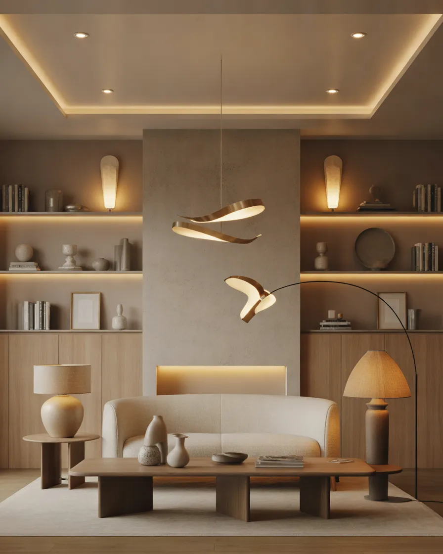 Combine-Different-Living-Room-Lighting-Styles