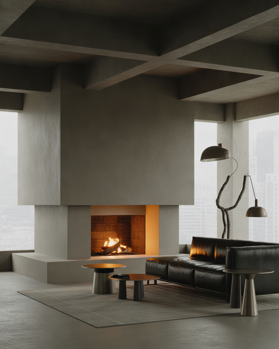 Concrete-Fireplace-Design-for-an-Industrial-Contemporary-Look