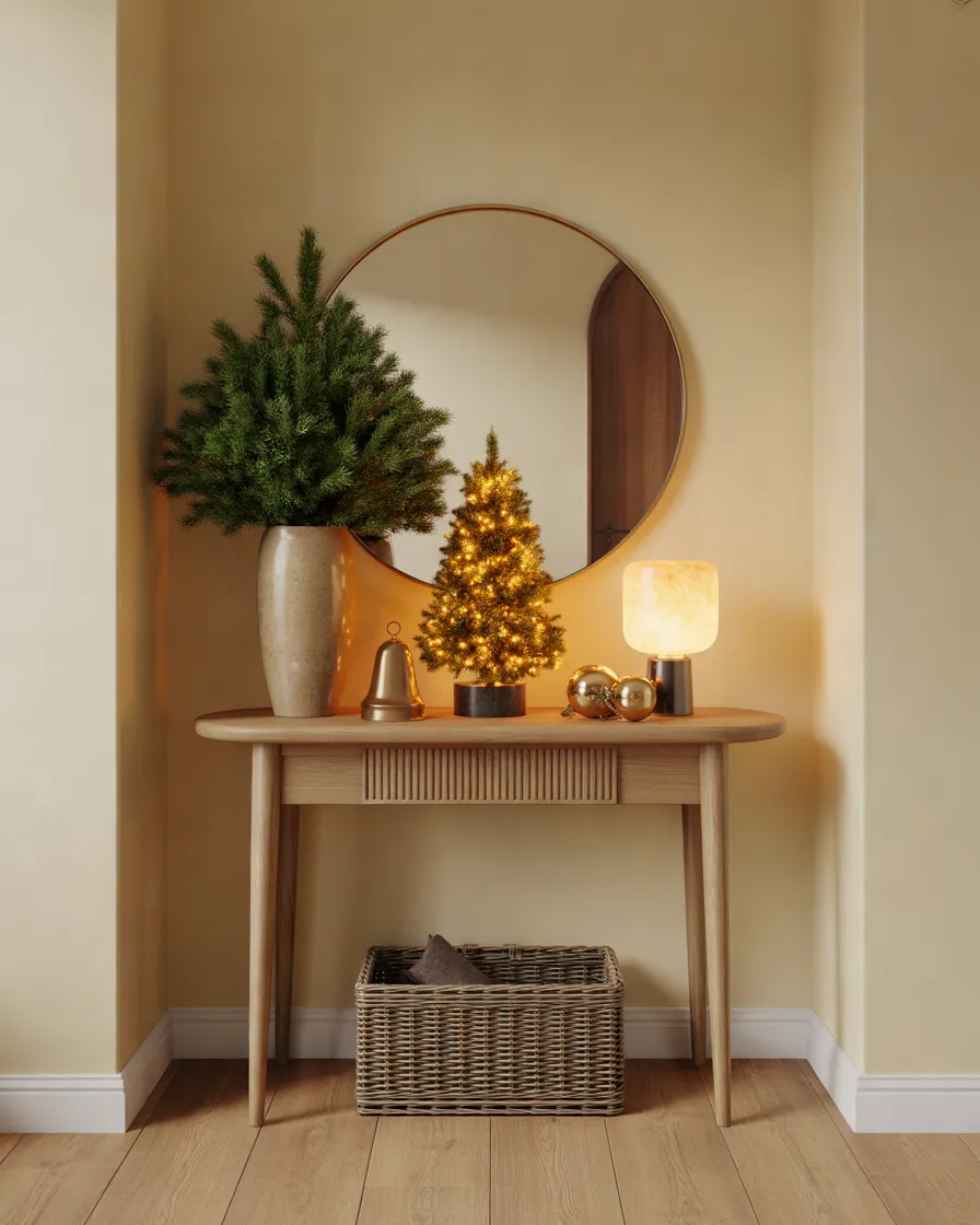 Create-a-Beautiful-Christmas-Entryway-Console