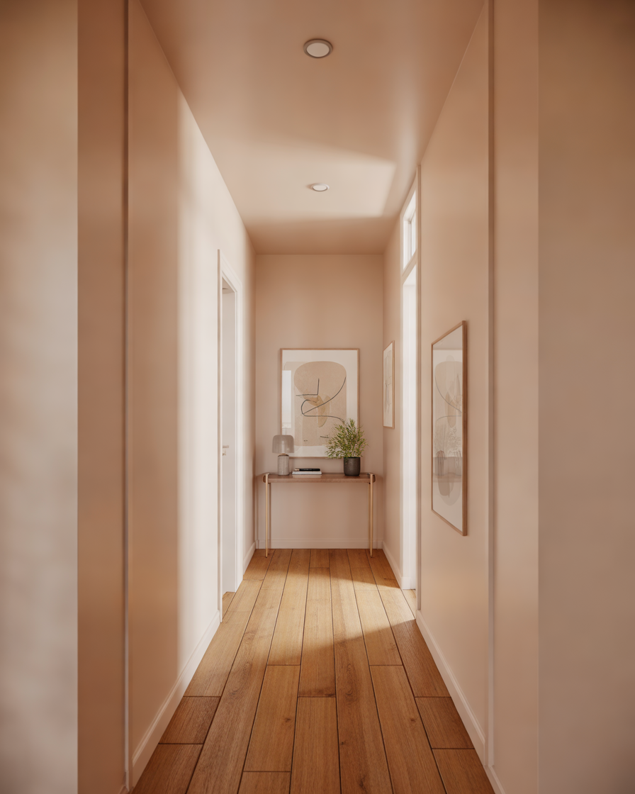 Create-a-Bright-and-Airy-Narrow-Upstairs-Hallway-With-Light-Colors