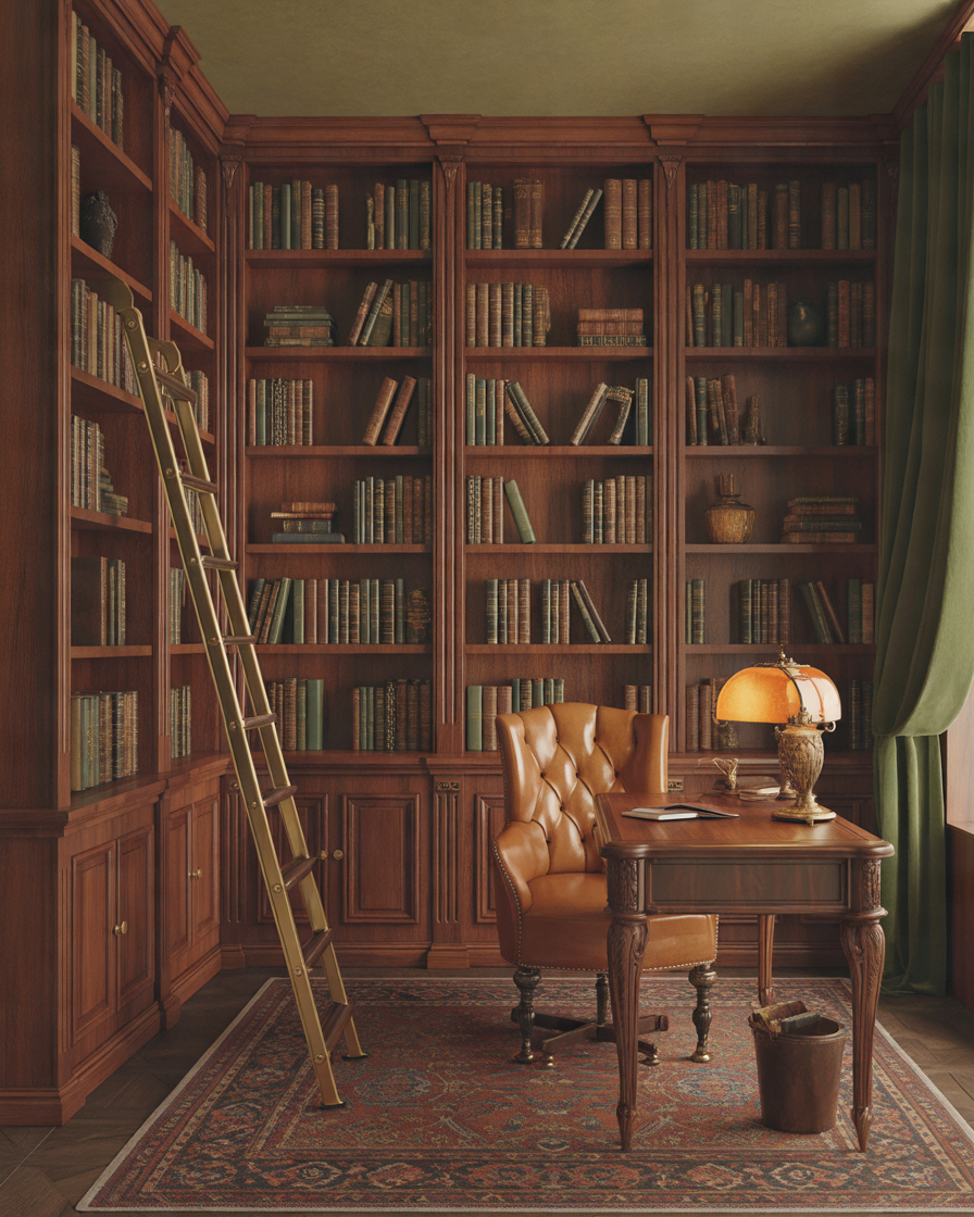 Create-a-Built-In-Home-Office-Library-Wall