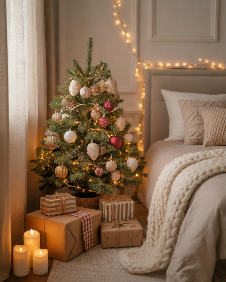Create-a-DIY-Christmas-Tree-Corner-in-Your-Bedroom