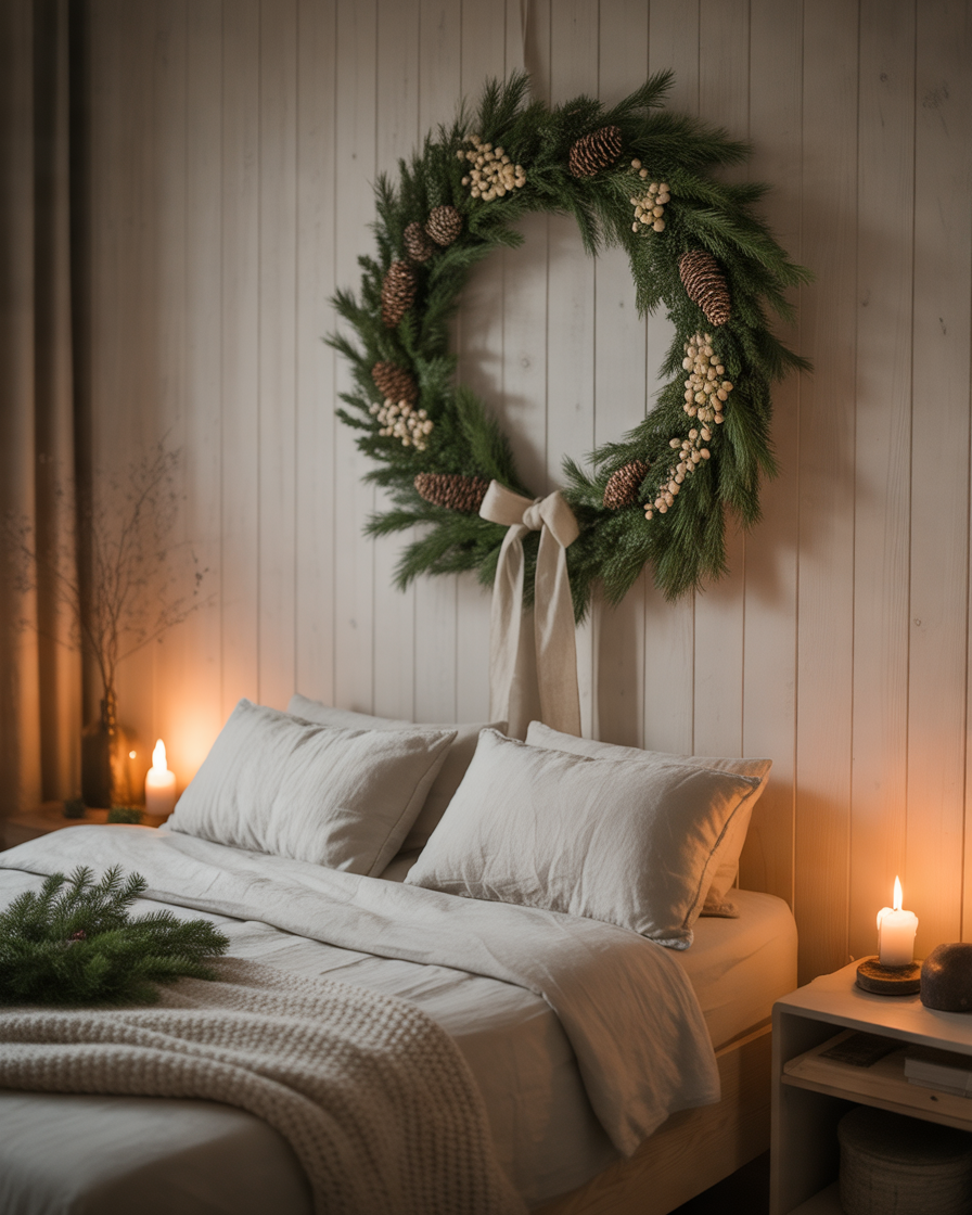 Create-a-DIY-Christmas-Wreath-for-Bedroom-Walls