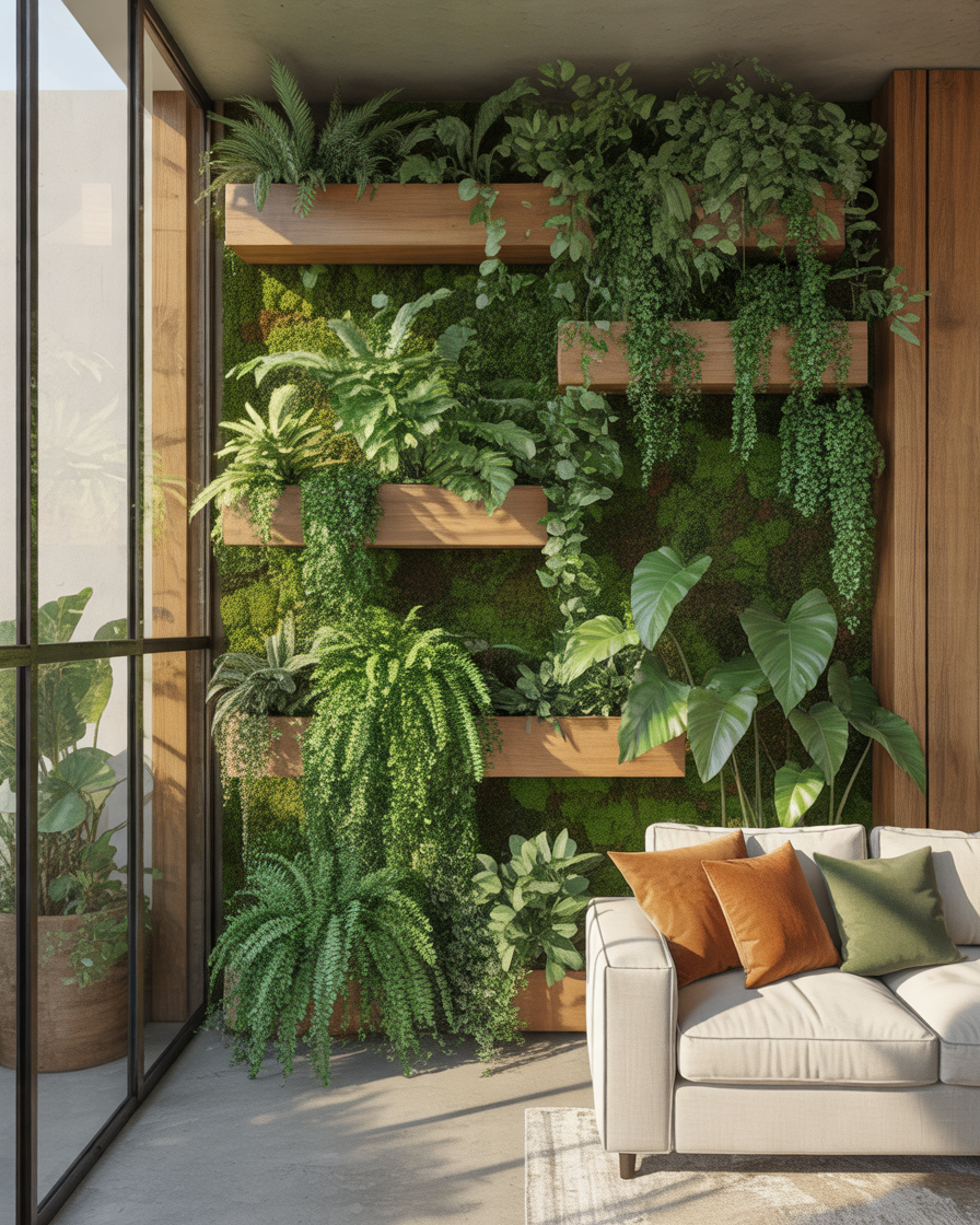 Create-a-Green-Living-Wall-with-Indoor-Plants
