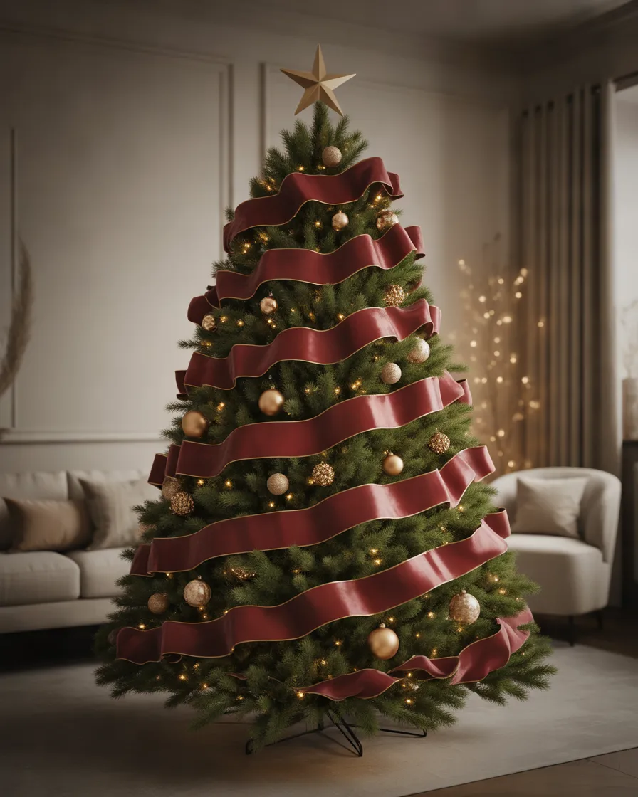 Create-a-Luxurious-Christmas-Tree-With-Velvet-Ribbon