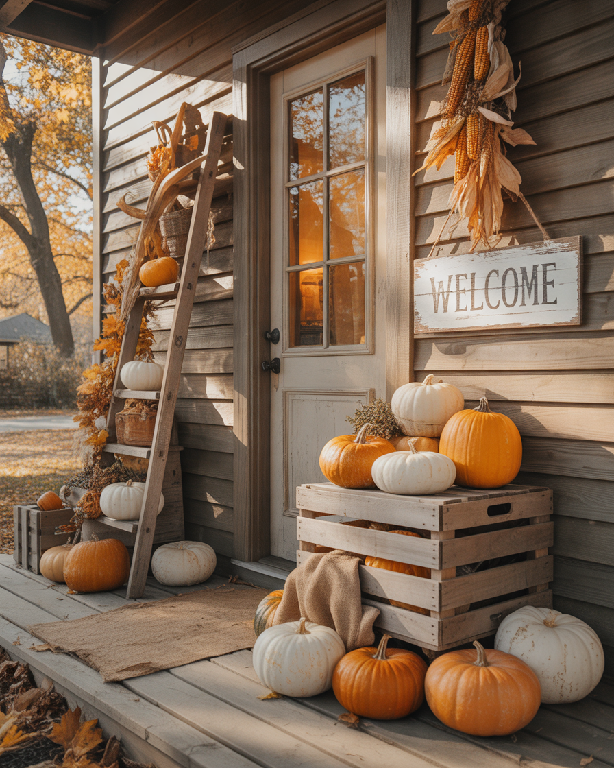 Create-a-Rustic-Farmhouse-Fall-Porch-With-Wooden-Accents