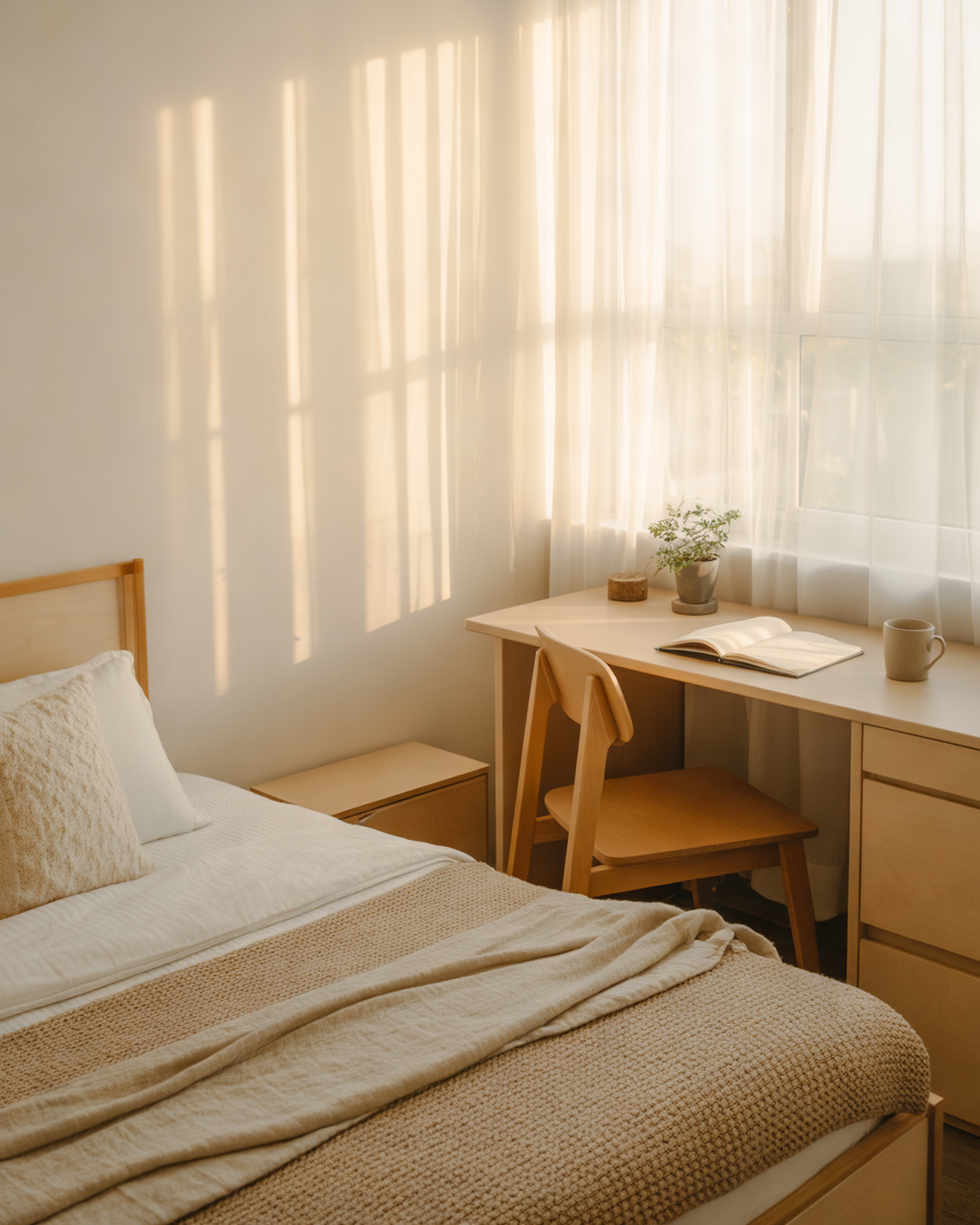 Create-a-Scandinavian-Inspired-College-Apartment-Bedroom